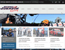 Tablet Screenshot of michaeljohnsonracing.com
